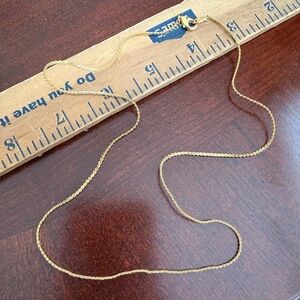 Stamped SO Gold Tone Necklace